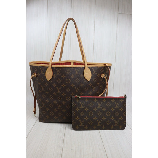 Include Entrupy Certificate of Authenticity｜Good ( Rank AB)｜Louis Vuitton Monogram Neverful MM ShoulderBag With Pouch｜S26080608