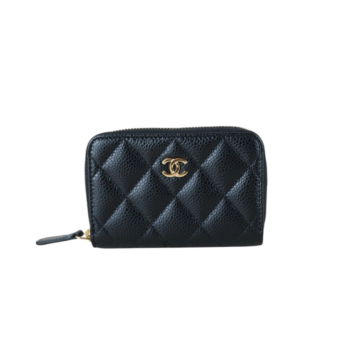 Excellent（Rank SA）｜CHANEL Caviar Skin Calf Leather Coin Purse Black Made In 2018~2019 Year｜X25060311