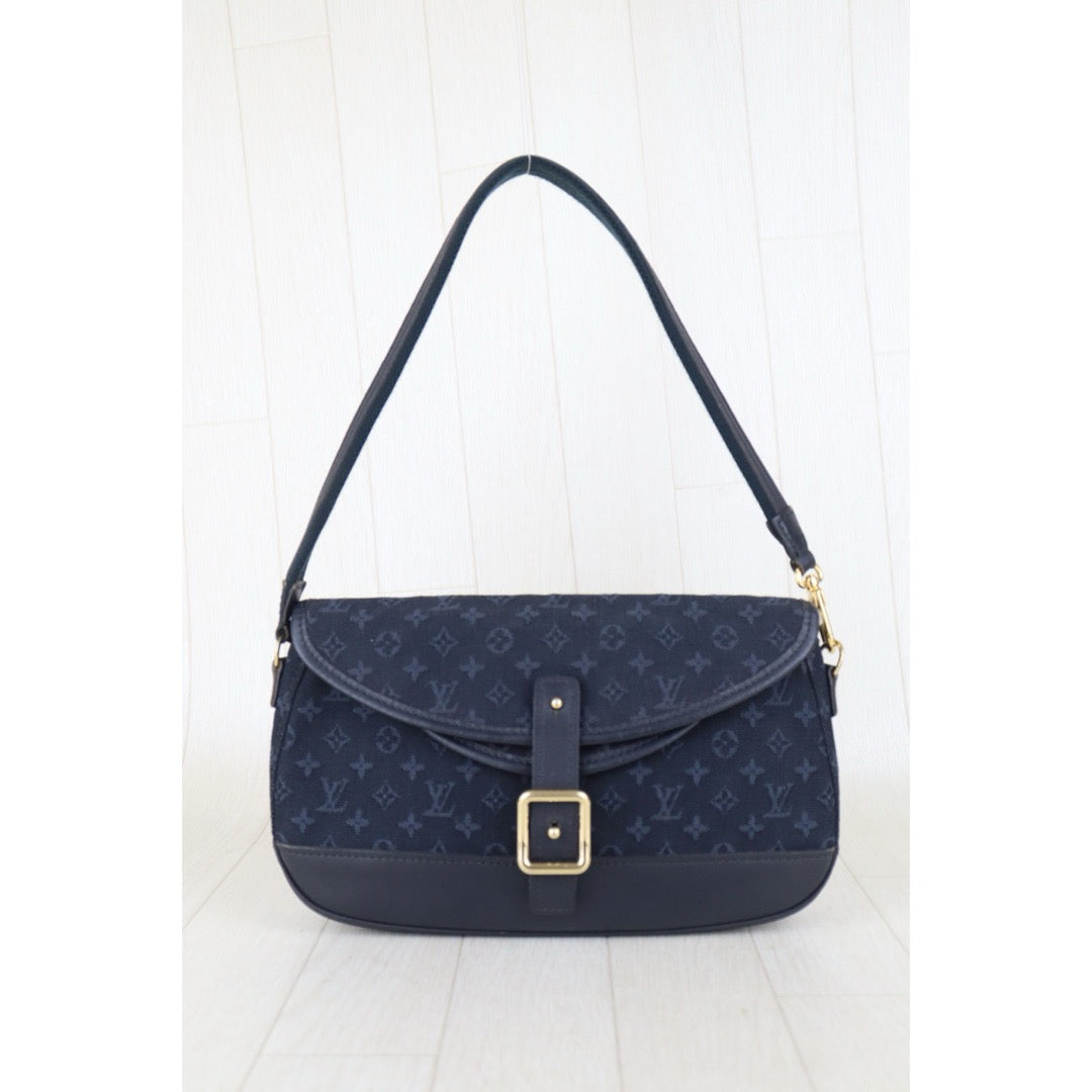 Good ( Rank AB) ｜LV Monogram Denim Shoulder Bag Dark Blue｜S25090108