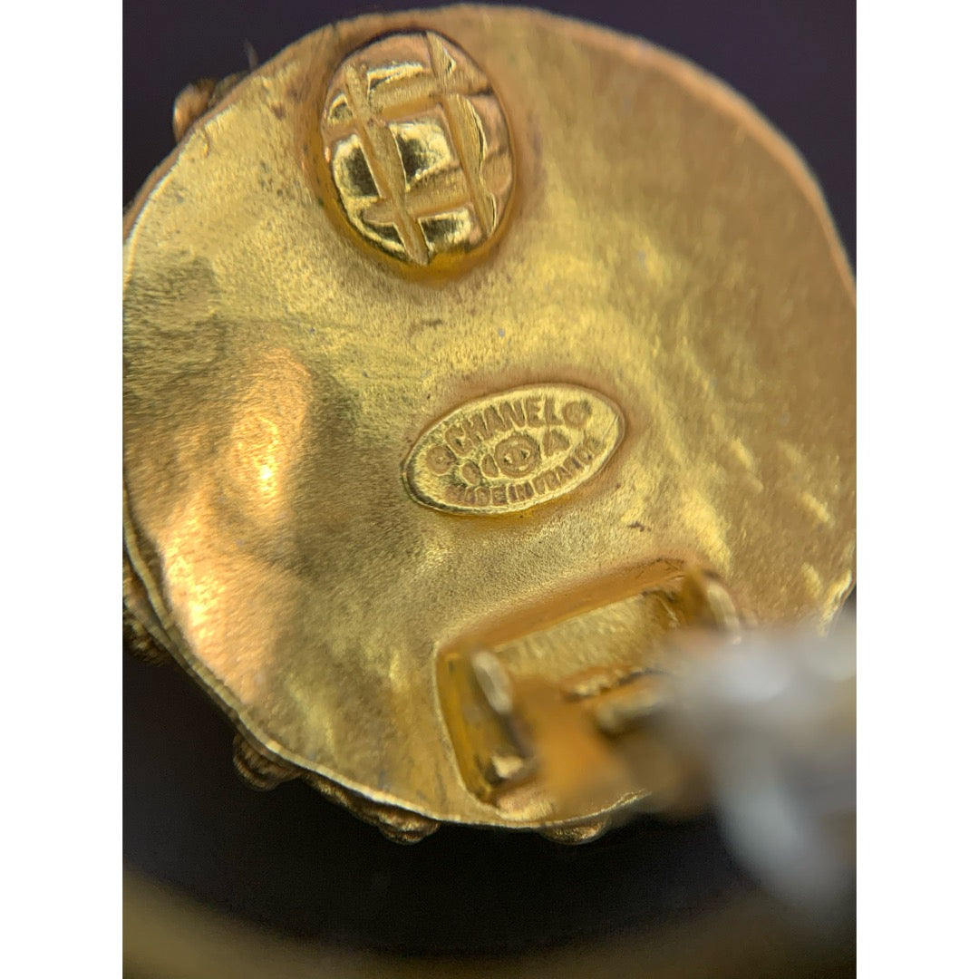Good ( Rank AB)｜CHANEL COCO Mark 24K Gold Plating Pearl Earrings  Made In 1994Year ｜25080708