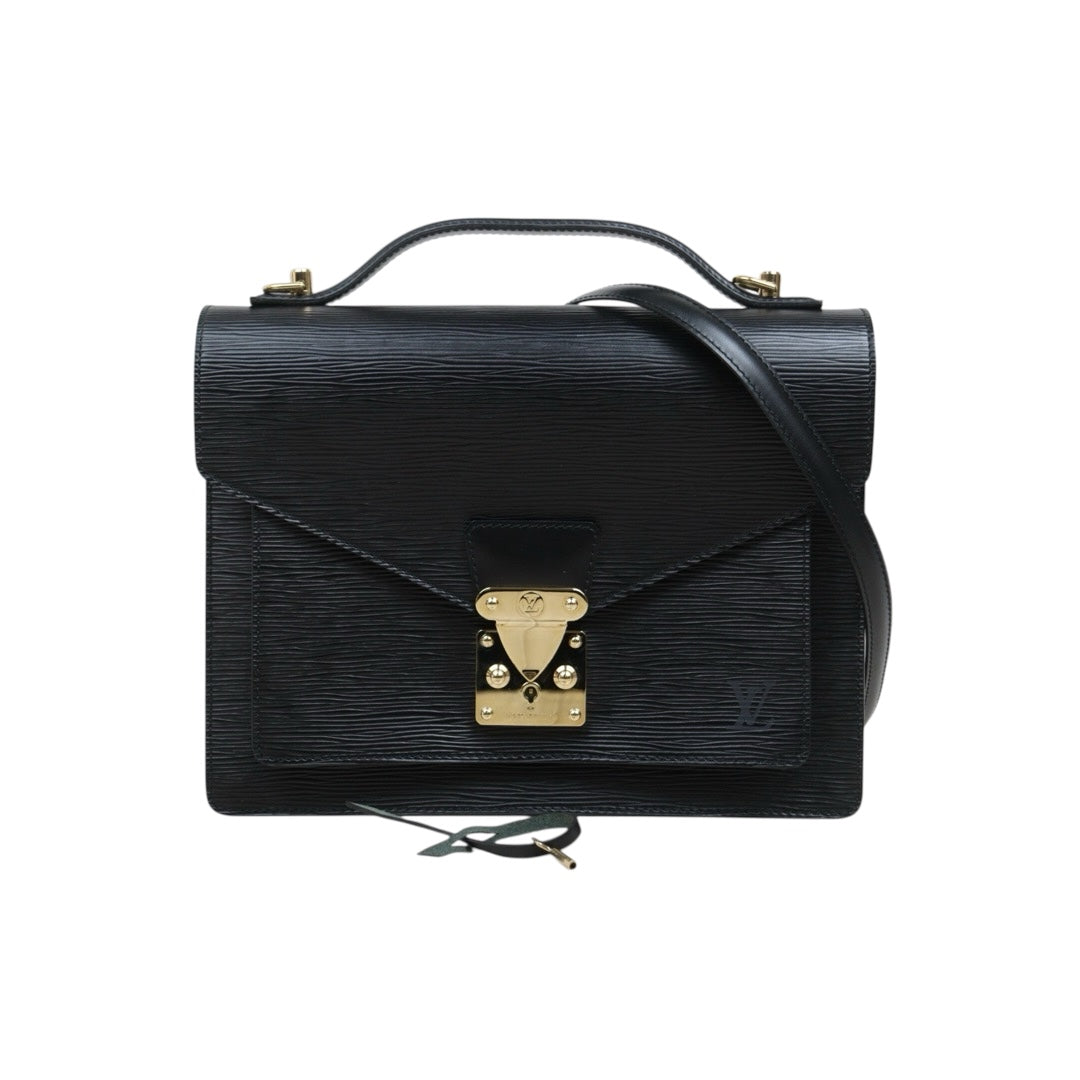 Very Good ( Rank A)｜ LV Epi Monceau28 Black Shoulder Bag ｜25120804