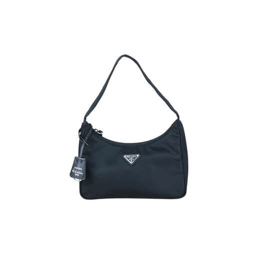 Very Good ( Rank A) ｜ PRADA Re-Edition 2000 HOBO HandBag Black ｜S25082202