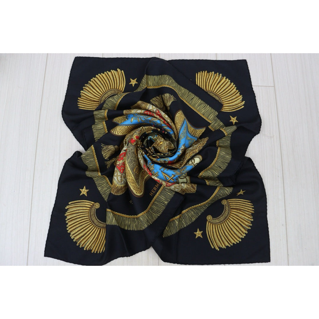 Very Good ( Rank A) ｜ HERMES Poste et Cavalerie Scarf 90｜V25110603