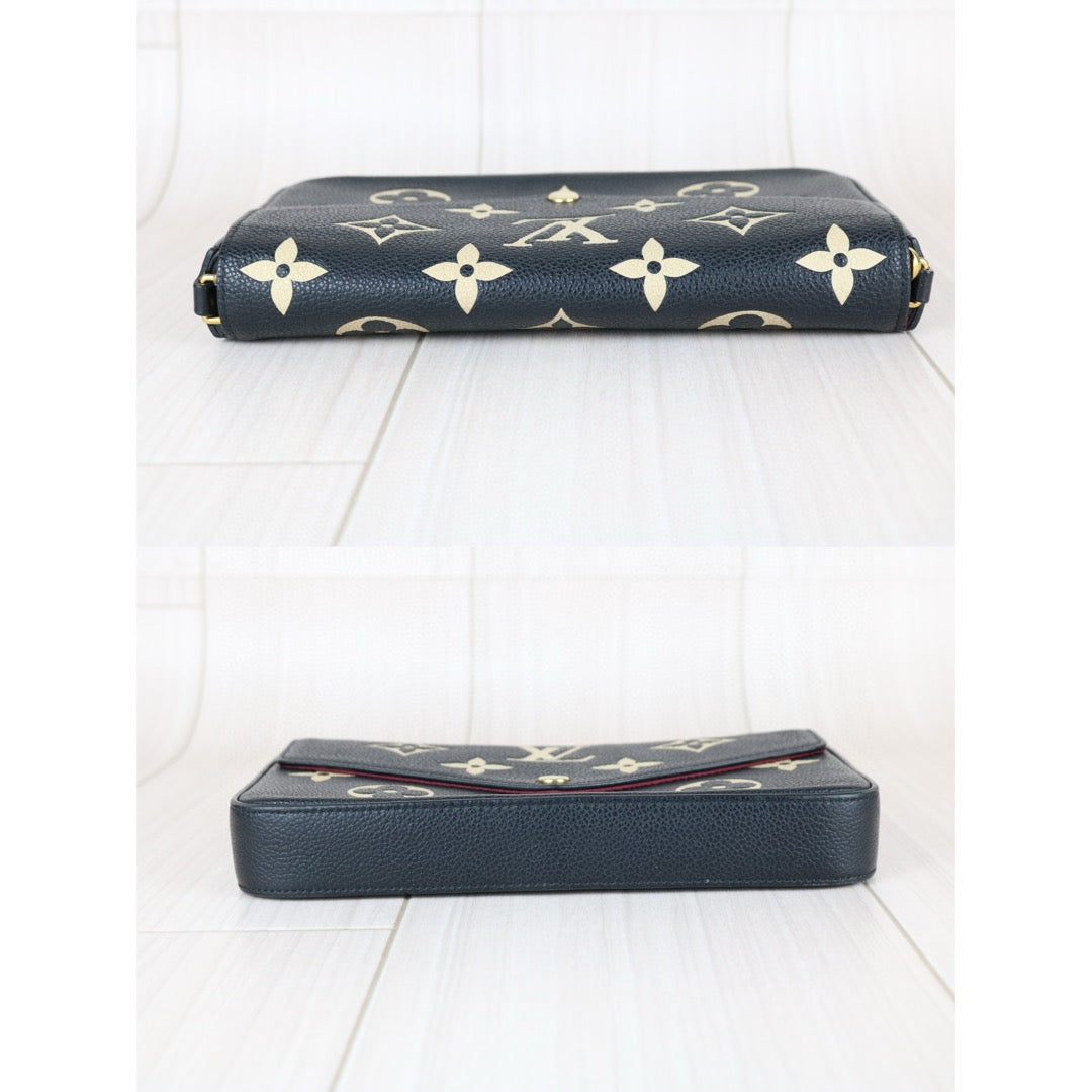 Good ( Rank AB)｜LV Monogram Pochette Felicie Shoulder Bag Black｜B25041504