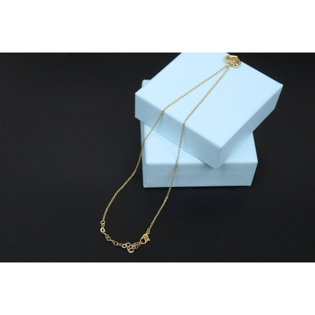 Very Good ( Rank A) ｜ Dior CD  Heart Necklace Golden Plated ｜V25110621