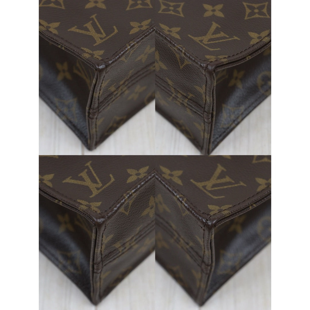 Include Entrupy Certificate of Authenticity｜Good ( Rank AB) ｜ Louis Vuitton  Monogram Sac Plat Tote HandBag Shoulder Bag PM｜26011501