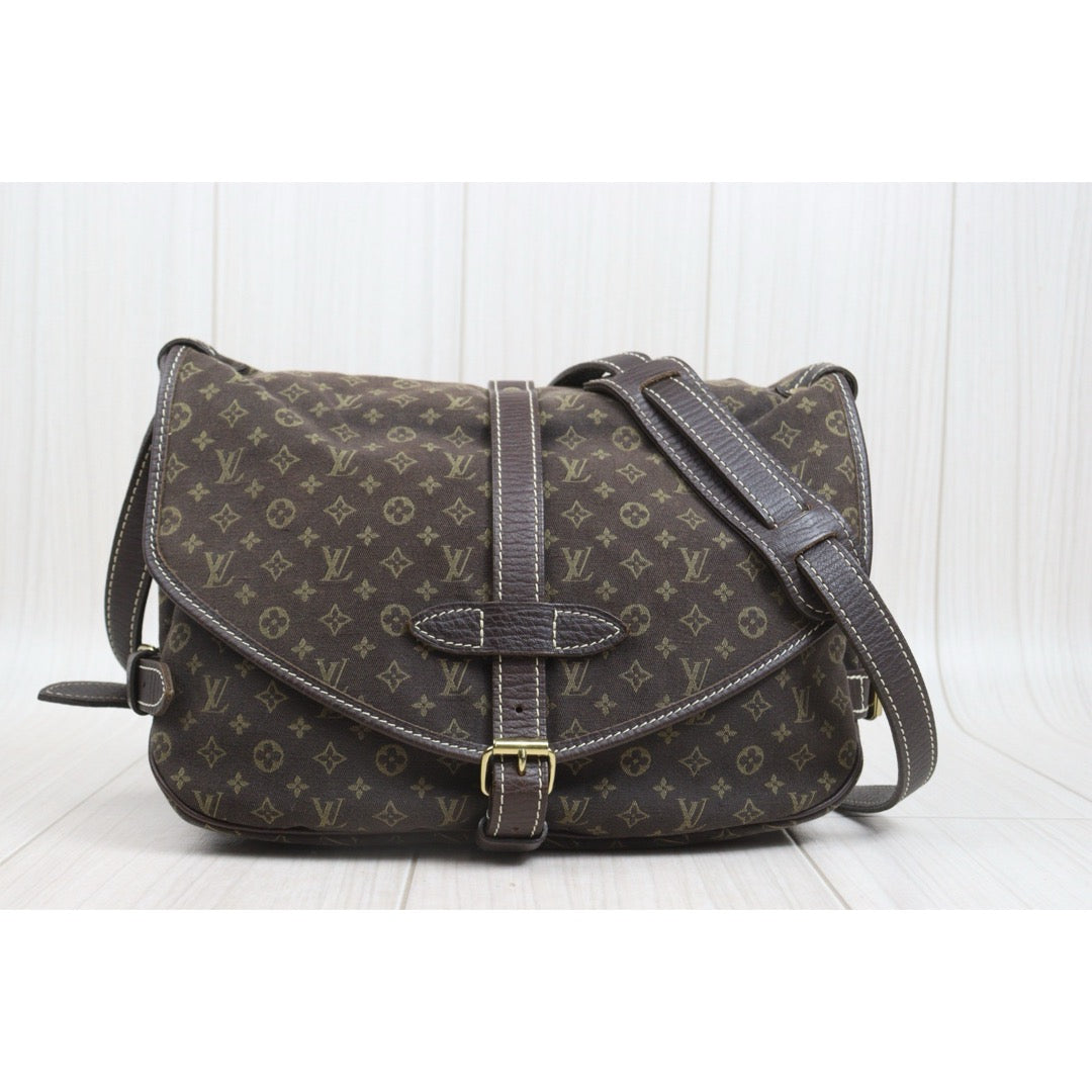Include Entrupy Certificate of Authenticity｜Good ( Rank AB)｜Louis Vuitton Monogram Denim Saumur 30  ShoulderBag｜26092202