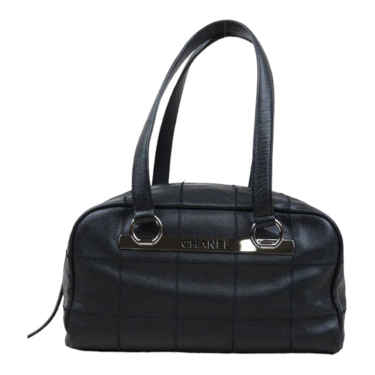 Rank A ｜ CHANEL  Caviar Skin Shoulder Bag Black Made In 2004～2005 Year ｜24040812