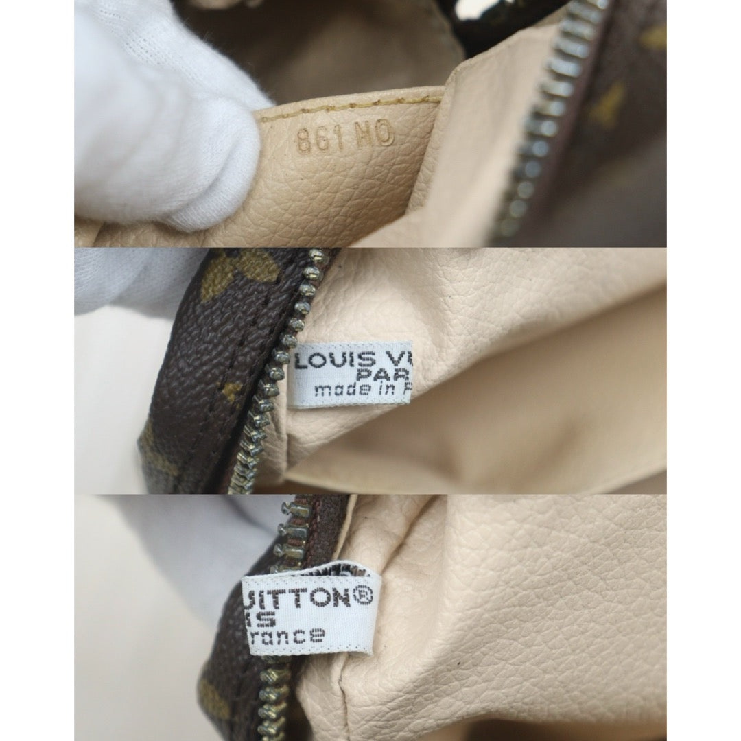Include Entrupy Certificate of Authenticity｜Good ( Rank AB)｜ Louis Vuitton Truth Toilet 28 Monogram Makeup Pouch｜26072402