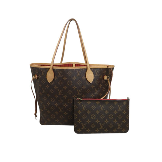 Include Entrupy Certificate of Authenticity｜Good ( Rank AB)｜Louis Vuitton Monogram Neverful MM ShoulderBag With Pouch｜S26080608