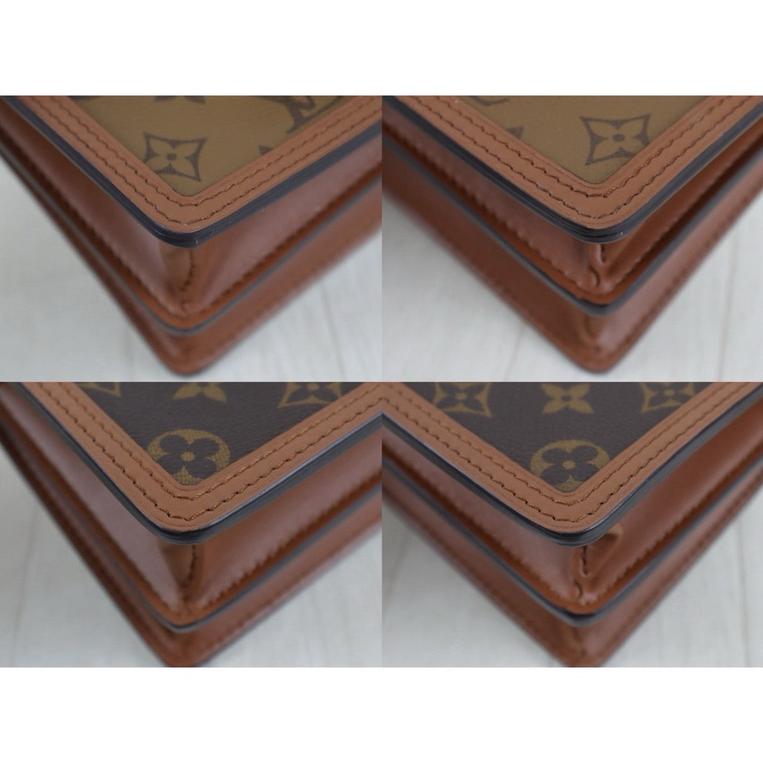 Include Entrupy Certificate of Authenticity｜Very Good ( Rank A) ｜LV Monogram Reverse Dauphine PM Shoulder Bag  IC Chips Model｜S26081702