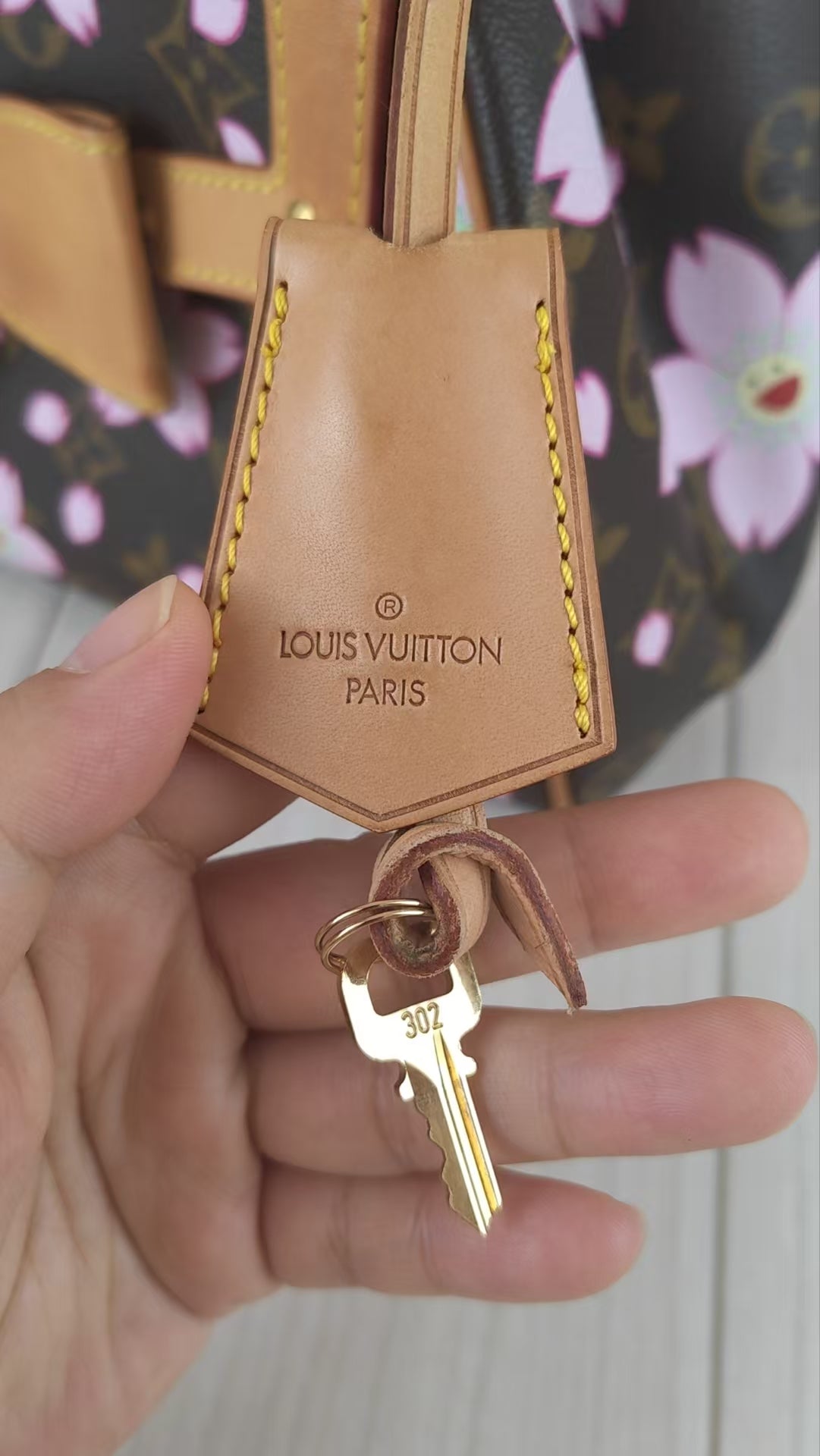 LV Monogram Takashi Murakami Sakura Handbag