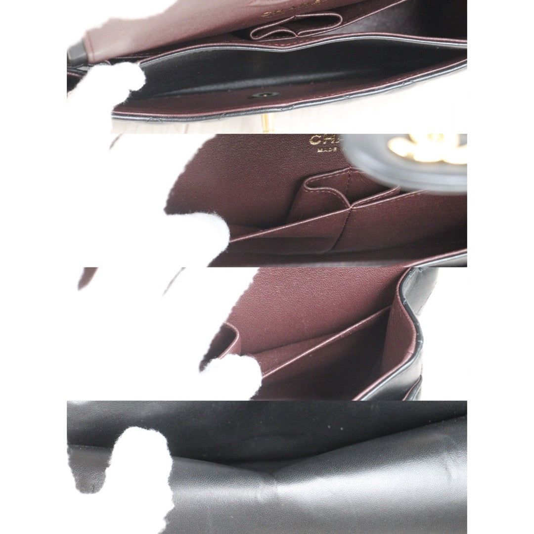 Excellent（Rank SA）｜ Full Set CHANEL Lamb Skin Matrasse Double Flap 23 Shoulder Bag Black Made In 2021-2022Year｜S25081009