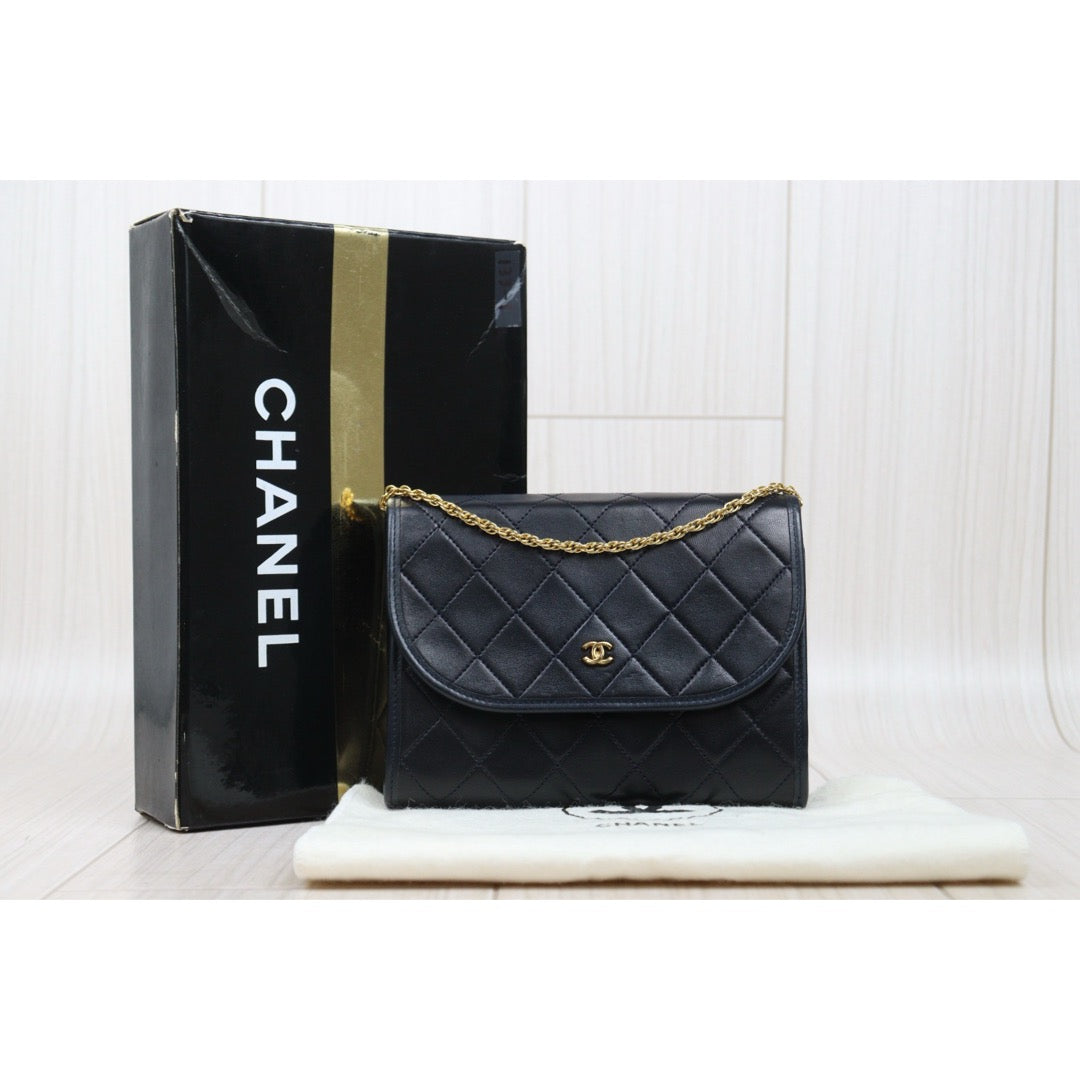 Very Good ( Rank A)｜ CHANEL Mini Coco Mark Matrasse Lambskin Chain Shoulder Bag ｜25062305