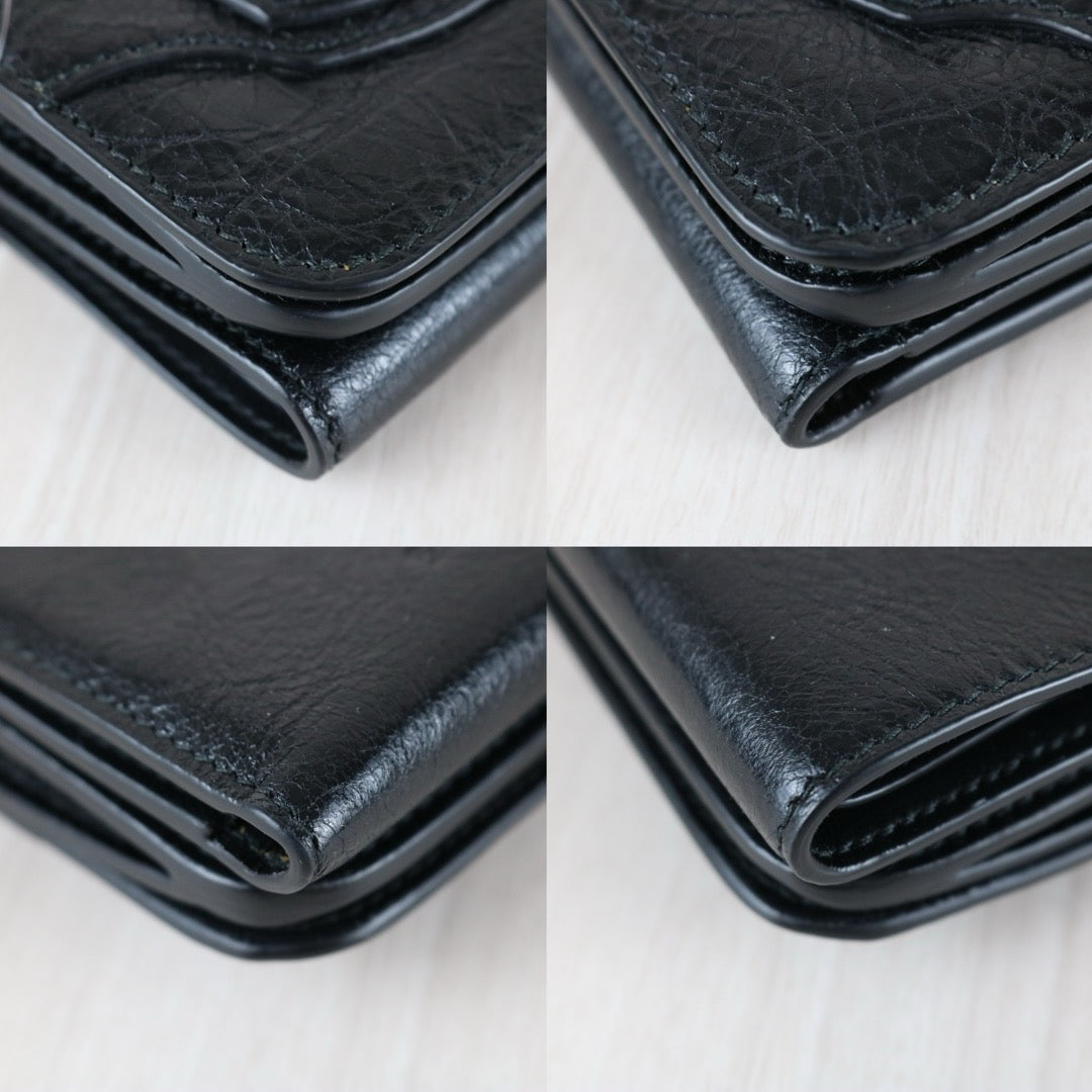 Excellent（Rank SA）｜Full Set Balenciaga Le City  Calfskin Mini Wallet Black ｜S25101609