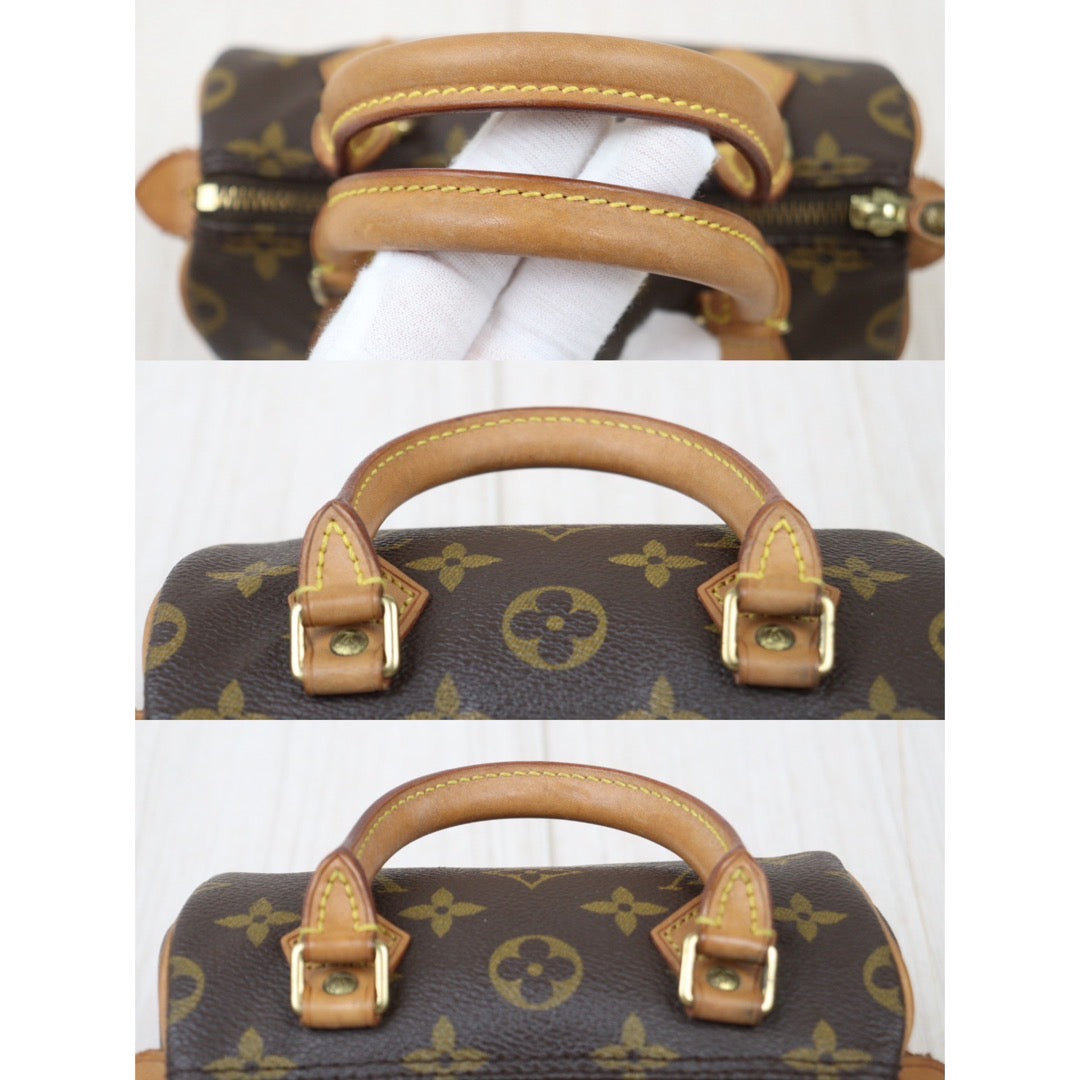 Rank AB ｜ LV Monogram Mini Speedy Handbag Wirh Shoulderstrap｜24061320