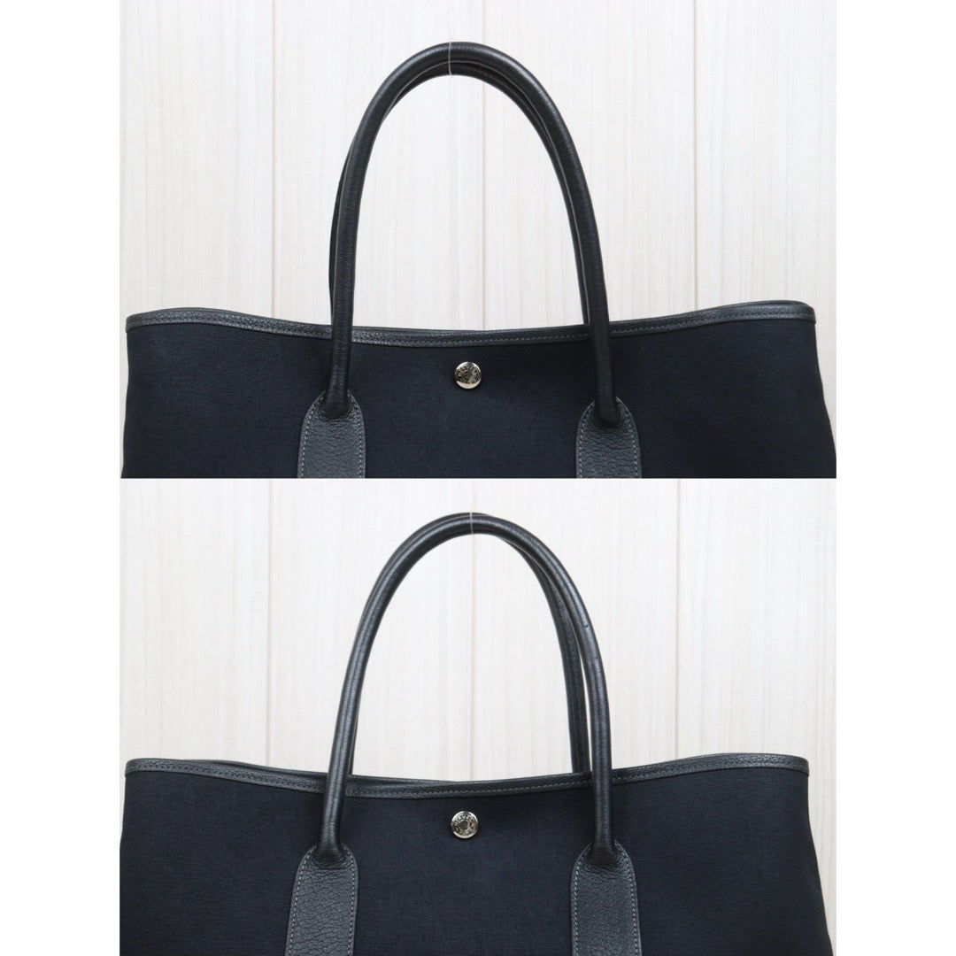 Good ( Rank AB)｜ HERMES Garden Party PM Black Handbag □I Stamp Made In 2005Year｜25112106