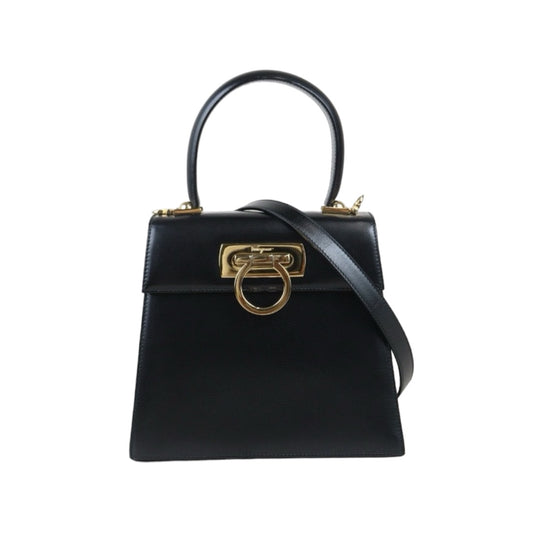 Rank A ｜Ferragamo Gancini 2WAY Handbag Shoulderbag｜24081912