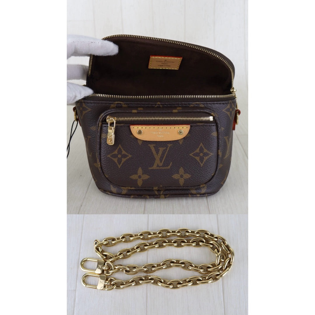 Include Entrupy Certificate of Authenticity｜Good ( Rank AB)｜Louis Vuitton Monogram Mini Bumbag  IC Chips Model ｜S26090705