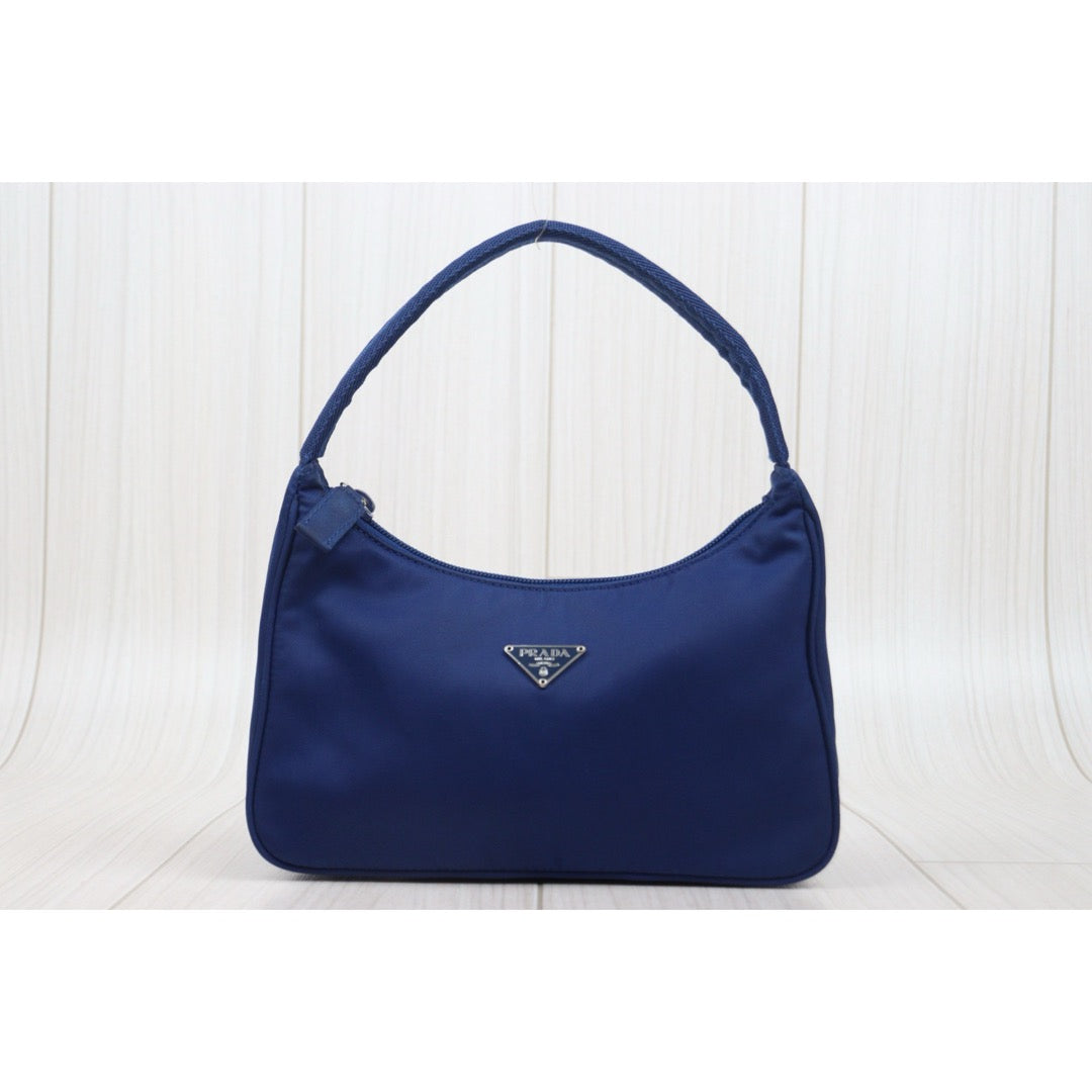 Good ( Rank AB)｜ PRADA Nylon HOBO HandBag Blue｜H25111201