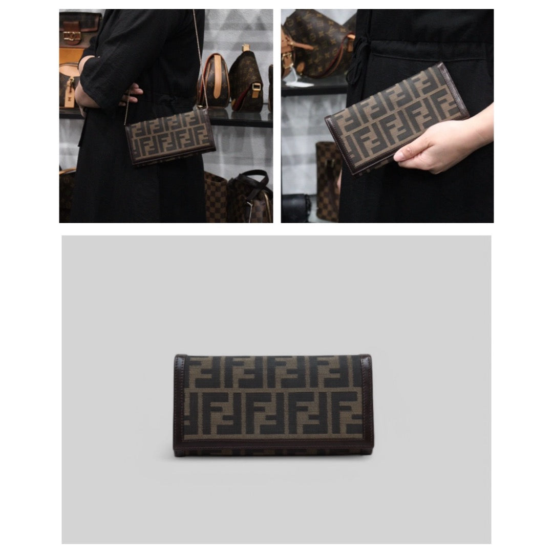 Good ( Rank AB)｜FENDI  Zucca Mamma Wallet ｜25031811