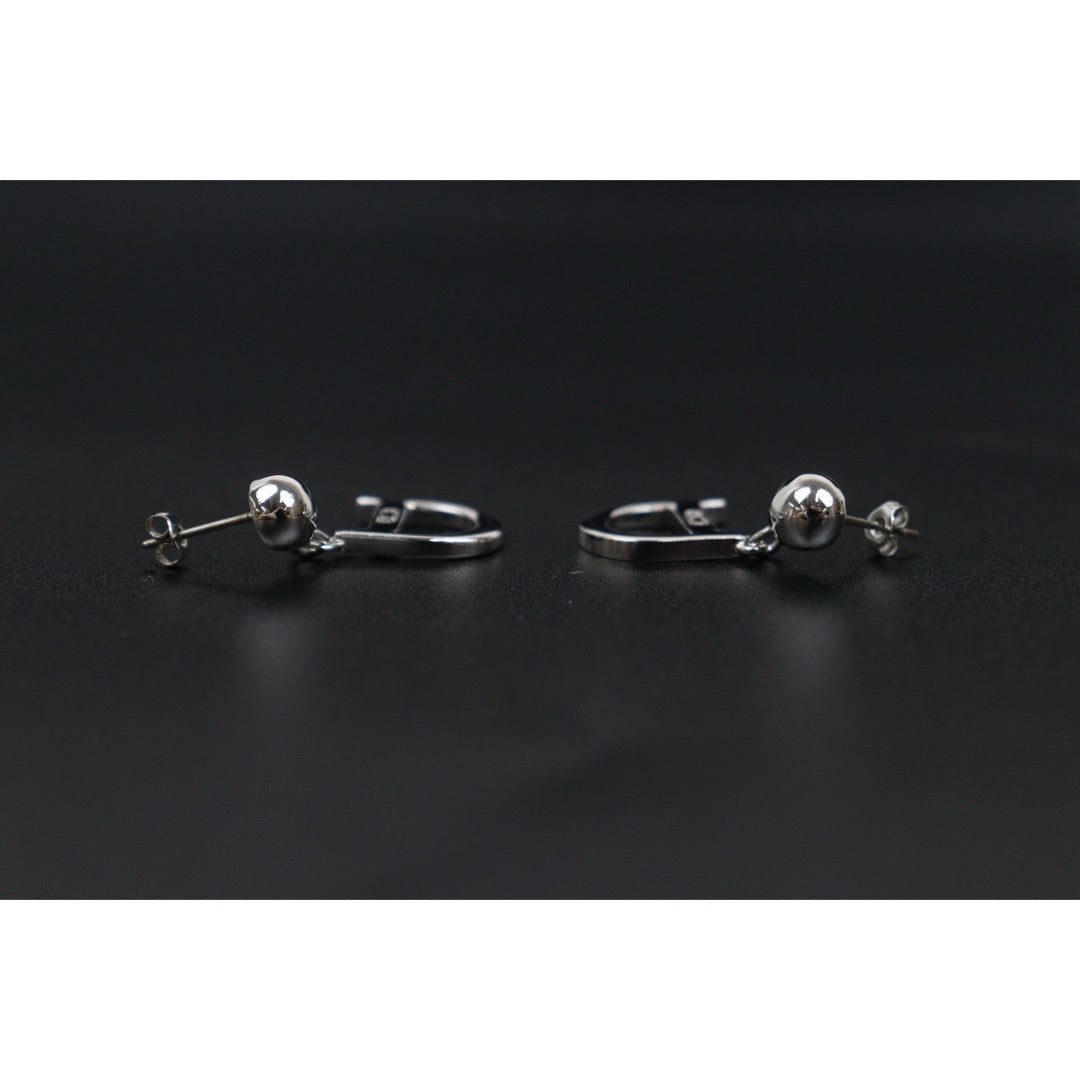 Very Good ( Rank A)｜ Dior D Earring Silver｜V25071013