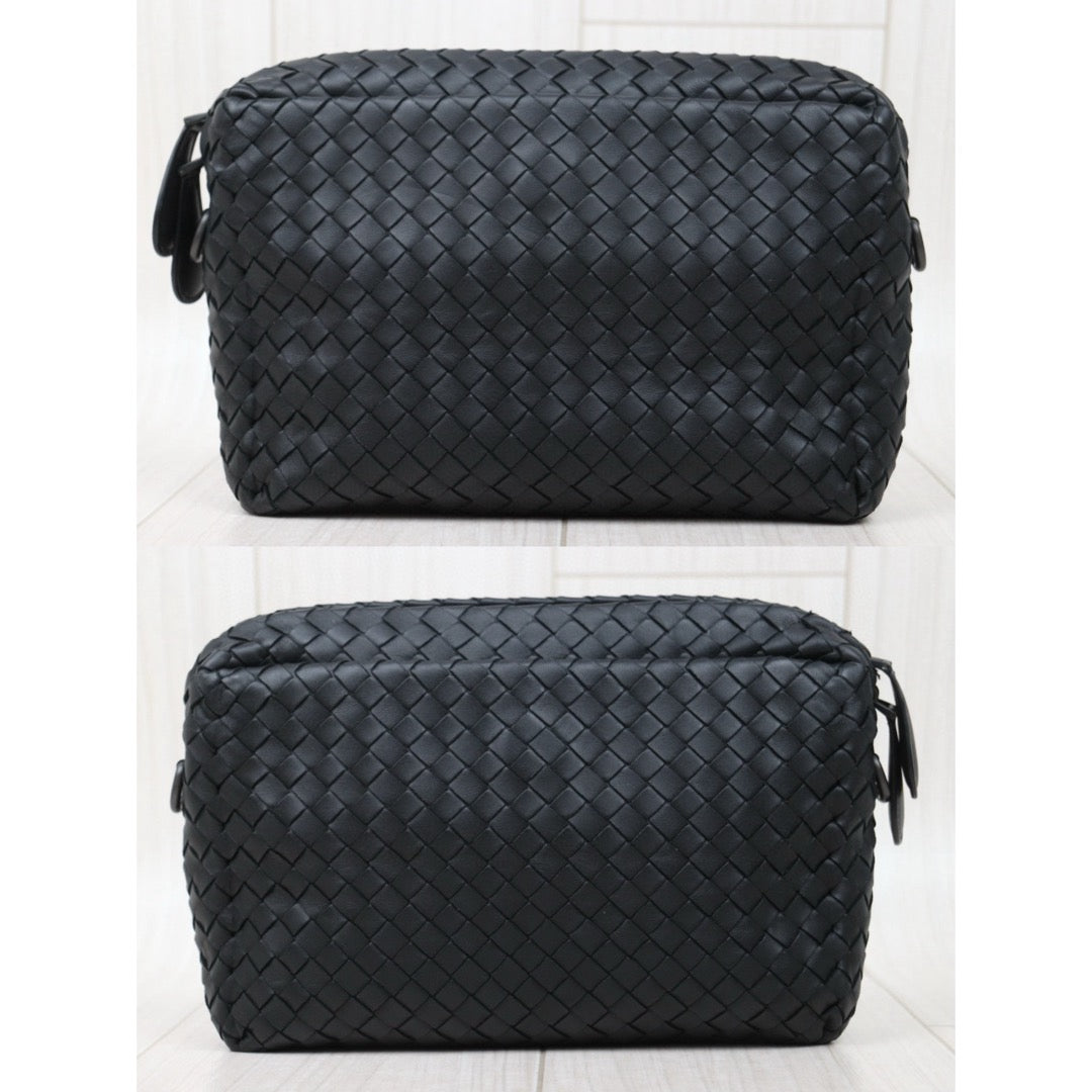 Very Good ( Rank A)｜ Bottega Veneta Lamb Skin Loop Camera Shoulder Bag Black｜S25032609