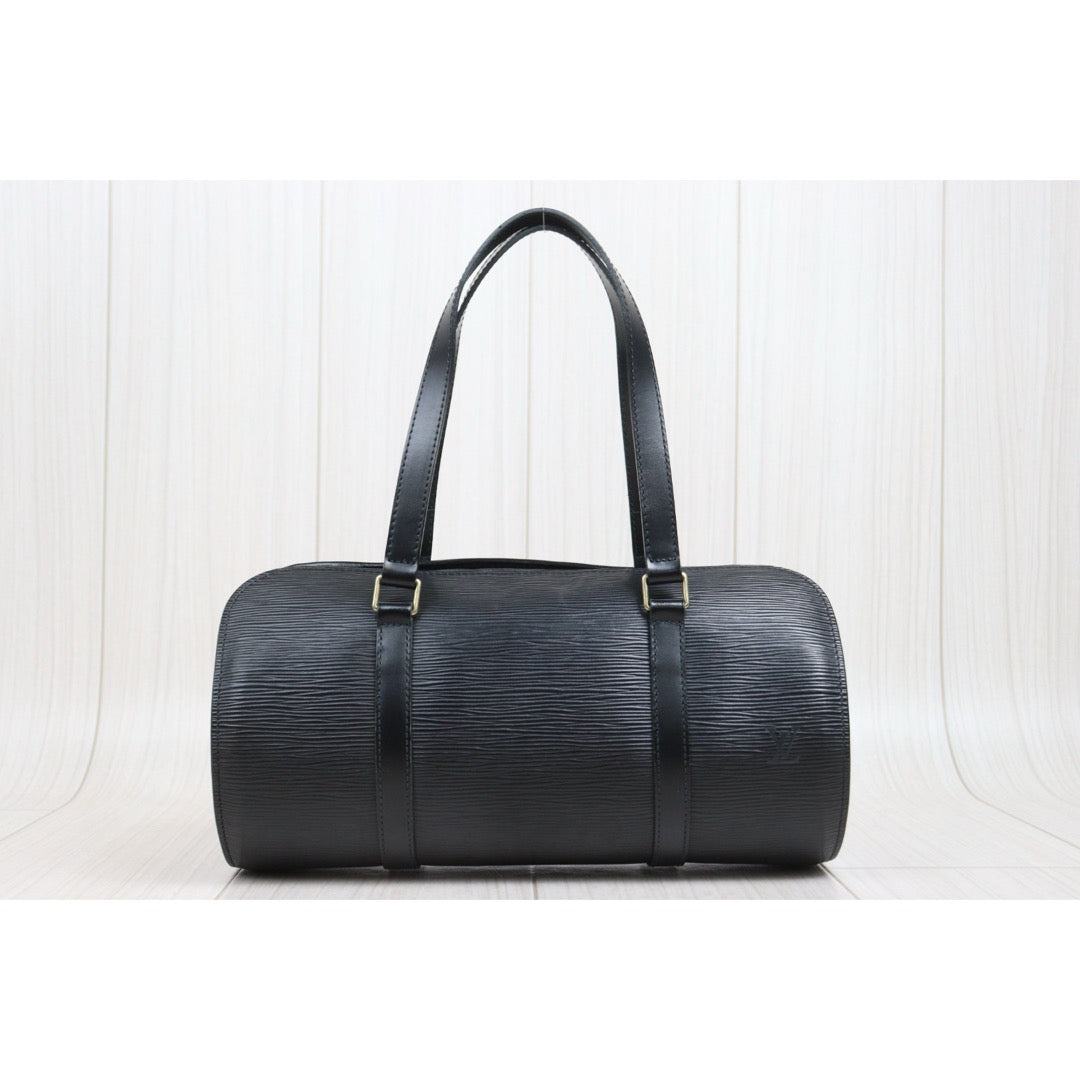 Include Entrupy Certificate of Authenticity｜Good ( Rank AB)｜ Louis Vuitton Epi Soufflot Handbag Black｜26042301
