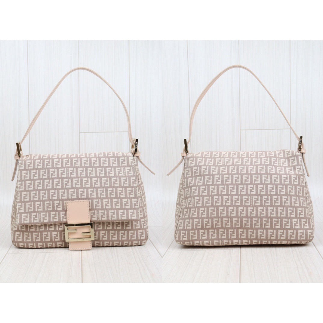Rank A｜  FENDI Mamma Baguette Shoulder Bag Pink ｜23111609