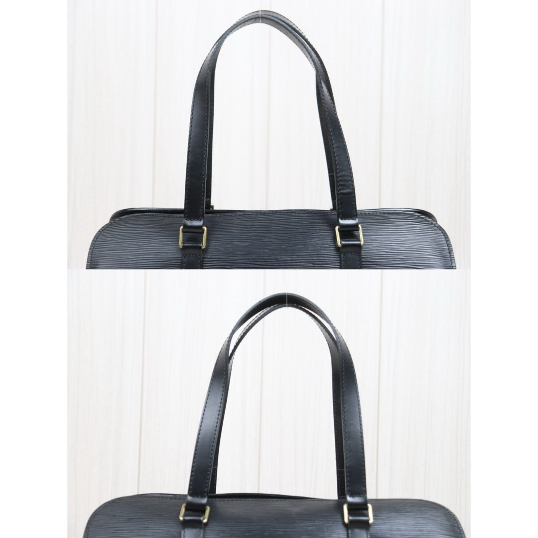 Include Entrupy Certificate of Authenticity｜Good ( Rank AB)｜ Louis Vuitton Epi Soufflot Handbag Black｜26042301