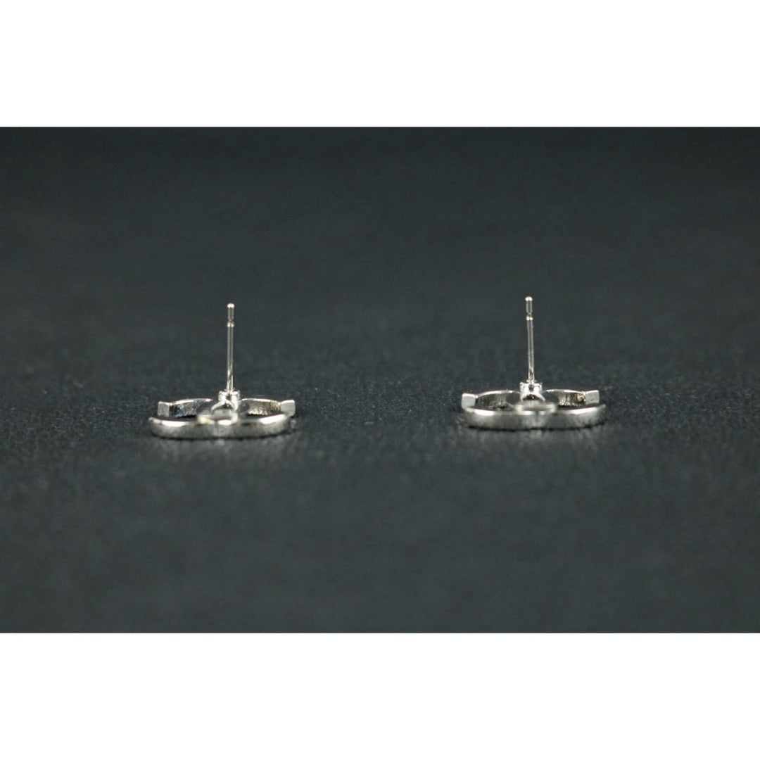 Include Authentic Detective Certificate of Authenticity｜Very Good ( Rank A)｜ CHANEL A14V COCO Mark Rhinestone Earrings Made In 2014Year｜S26050712
