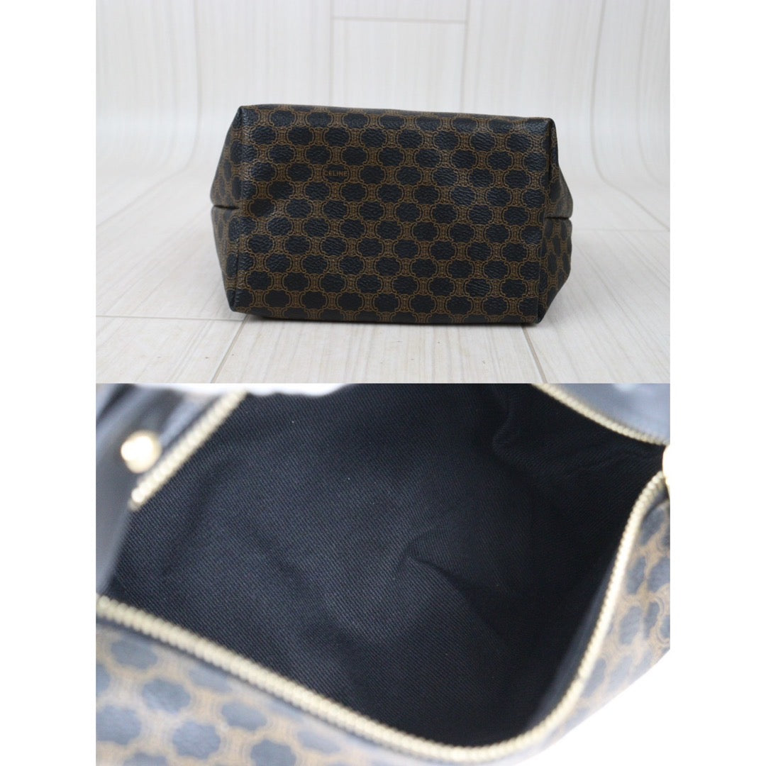 Rank A｜ CELINE Black Macadam Handbag ｜24062004