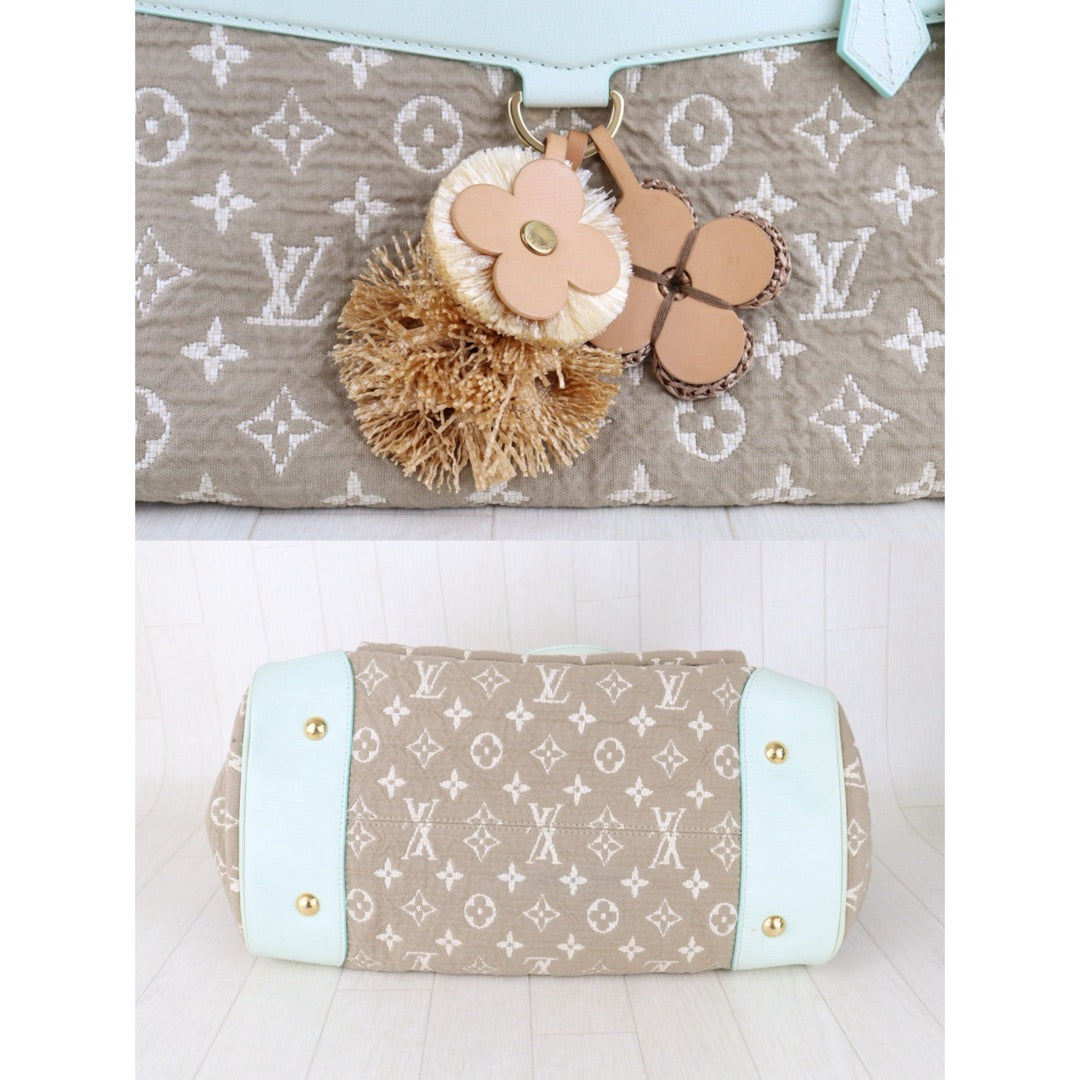 Good ( Rank AB) ｜ LV Monogram Denim  Brown Hand Bag ｜S25091505