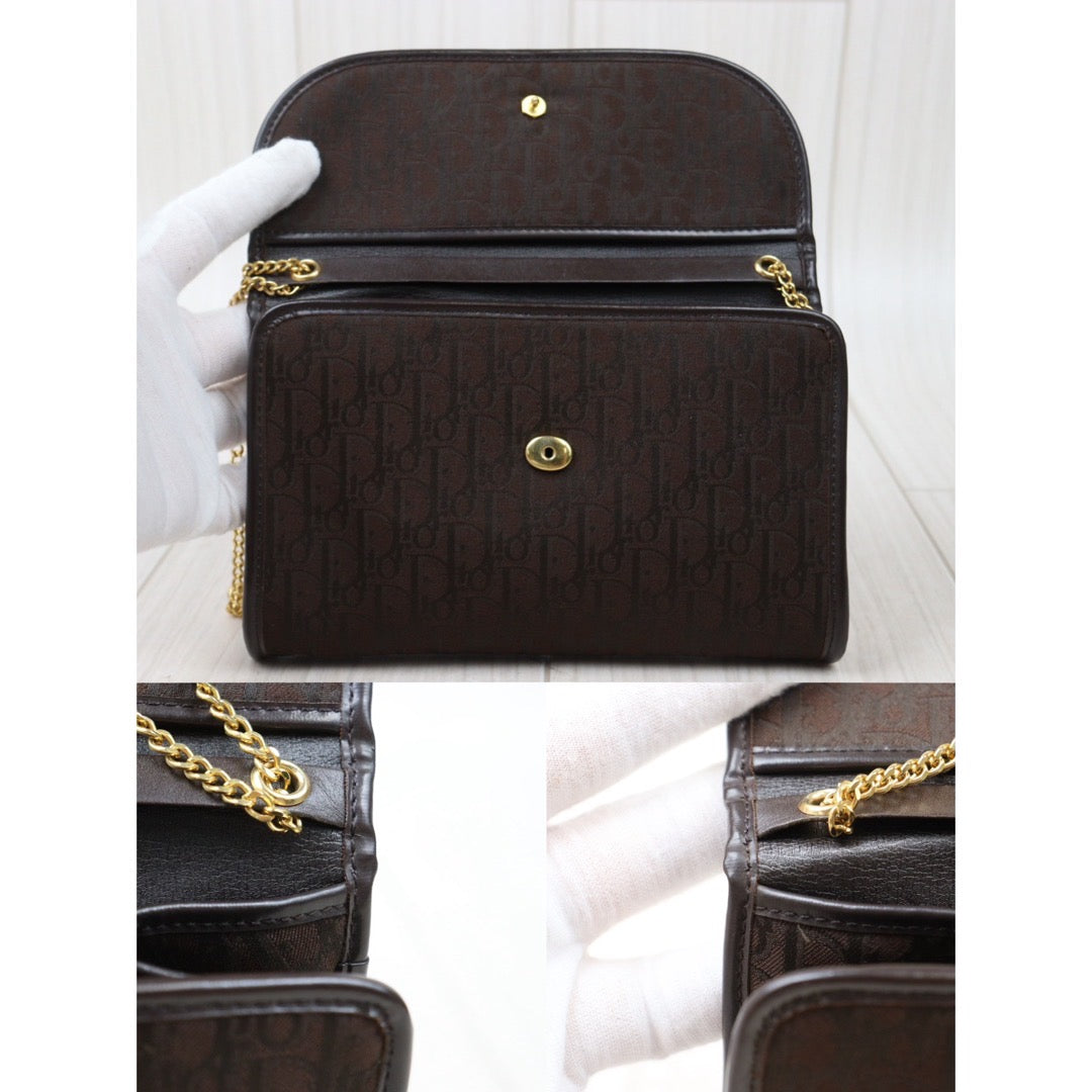 Rank A ｜ Dior Vintage Shoulder Bag Brown｜24061314