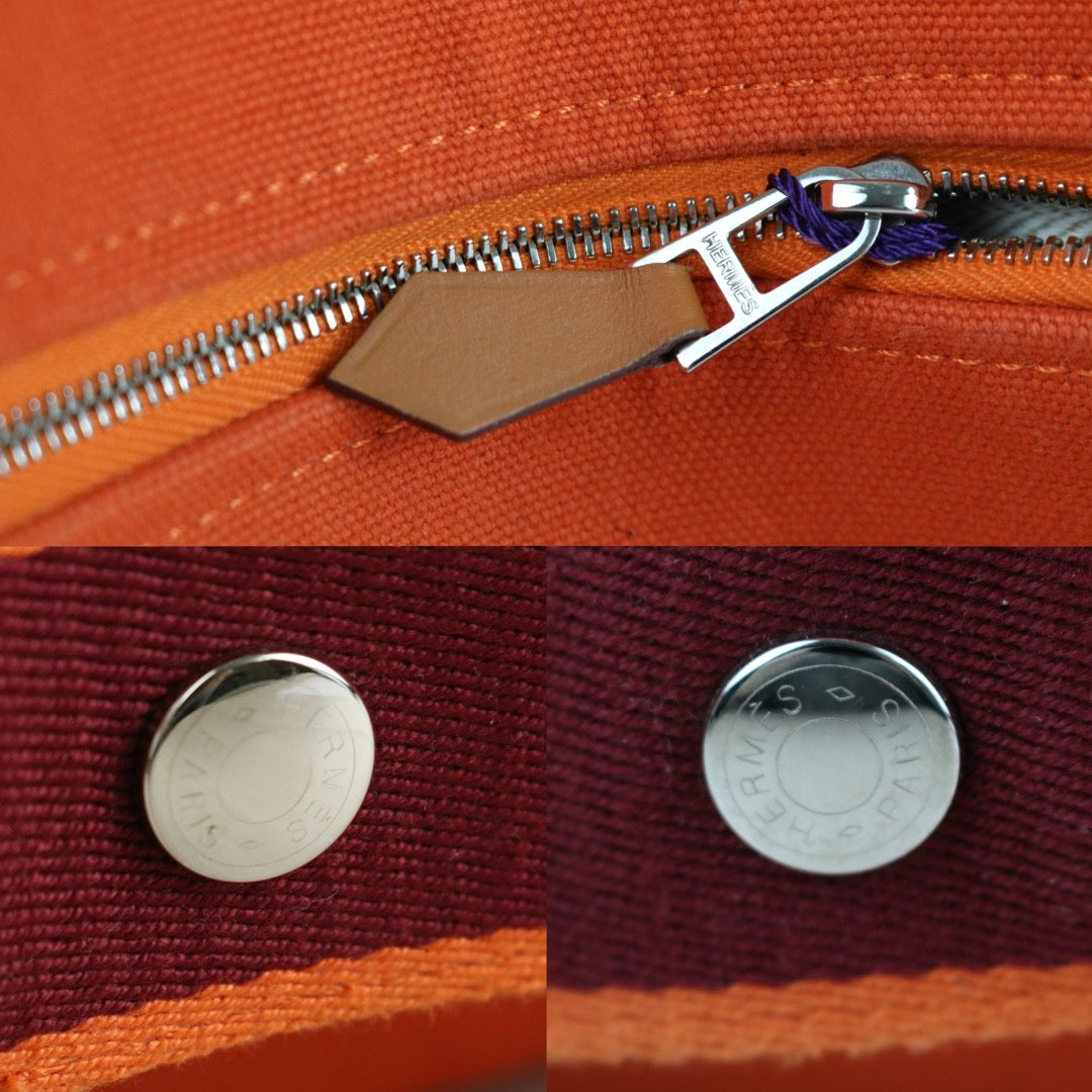 Very Good ( Rank A) ｜ HERMES Bride-A-Brac GM Canvas Orange Handbag｜S25042303