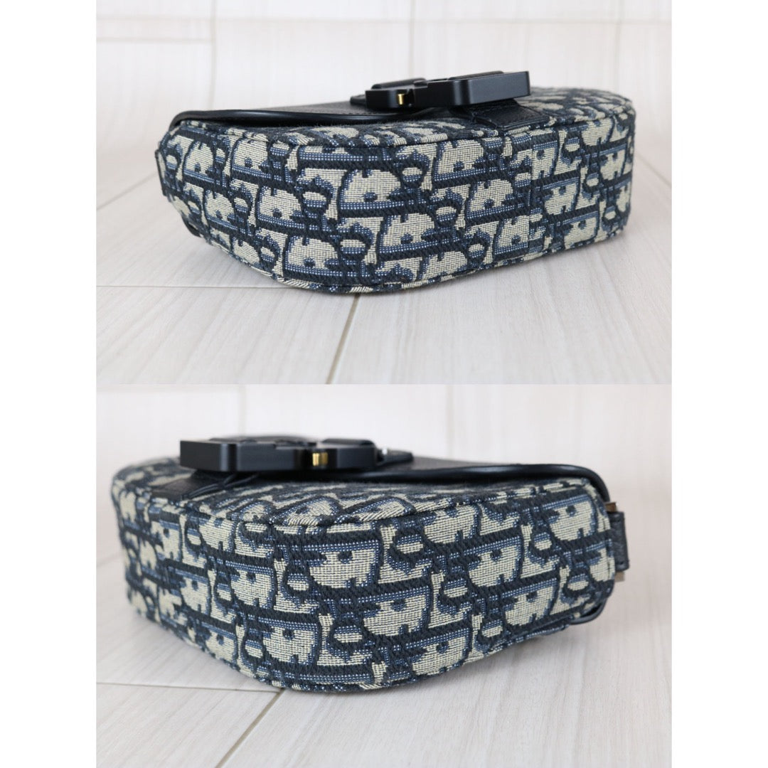 Very Good ( Rank A)｜   Dior Trotter Obilque Jacquard Mini Saddle Shoulder Bag ｜S25112904