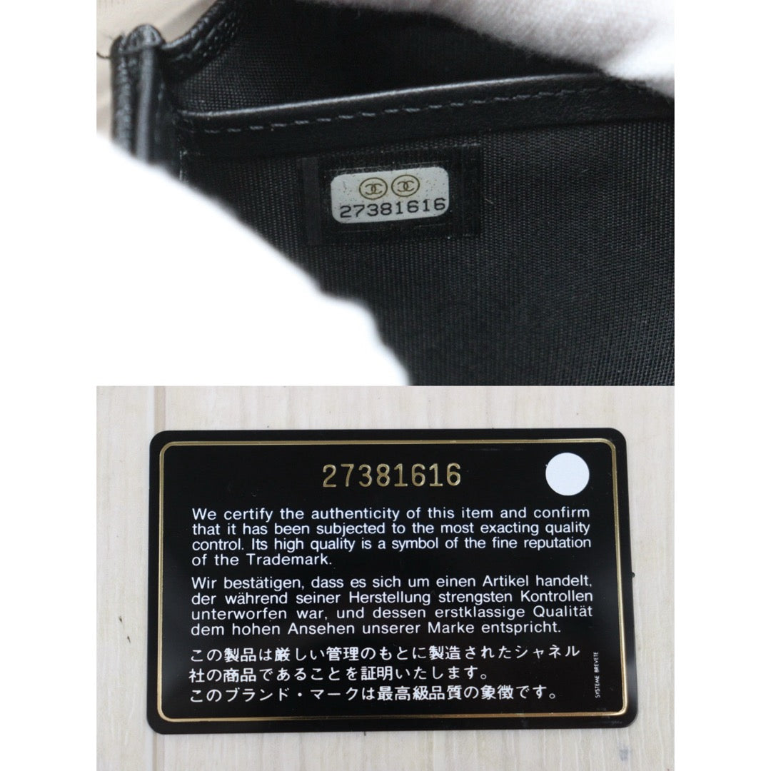 Very Good ( Rank A)｜CHANEL Leboy Caviar Skin Black Long Wallet Made In 2019Year｜25112809