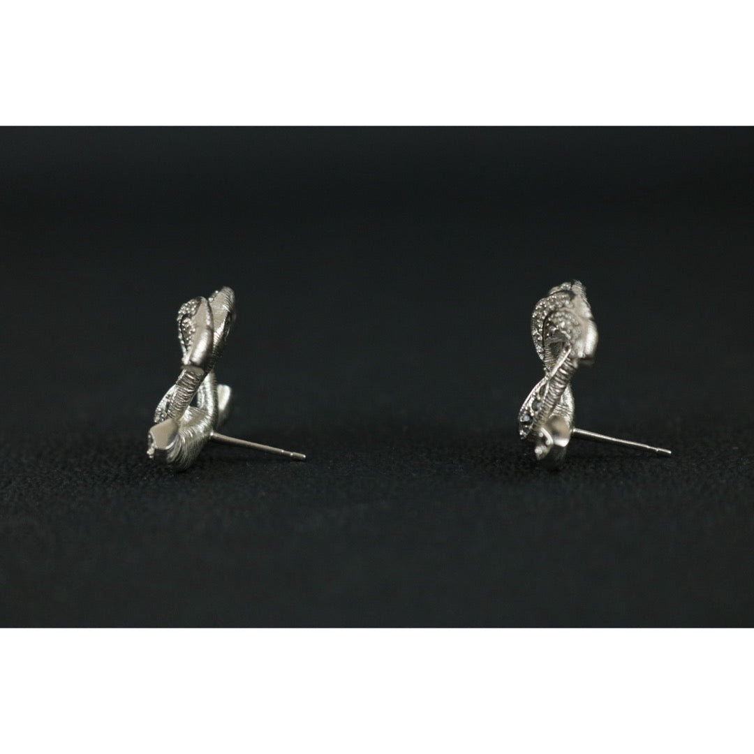 Include Authentic Detective Certificate of Authenticity｜Very Good ( Rank A) ｜CHANEL B17V COCO Mark Rhinestone Earrings Made In 2017Year｜S26040809