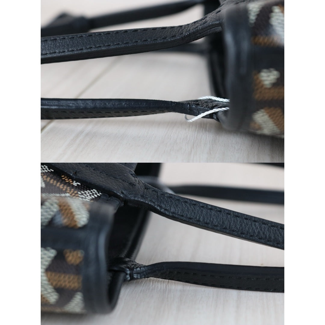 Very Good ( Rank A) ｜ Goyard Anjou Mini Tote Bag Black｜W25081503