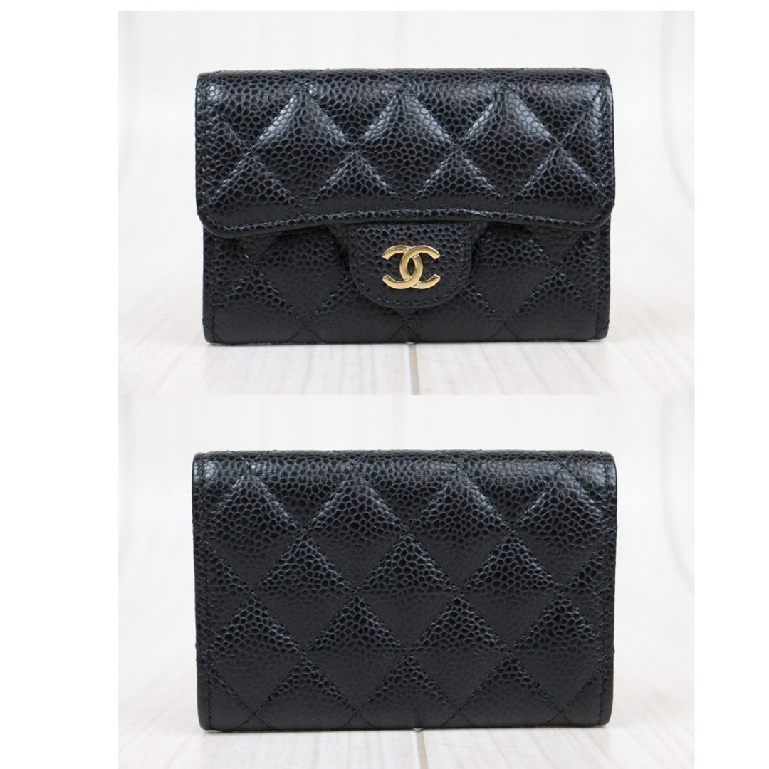 Rank SA｜Chanel Caviar Skin Card Holders Made in 2018-2019 Year｜S23121102