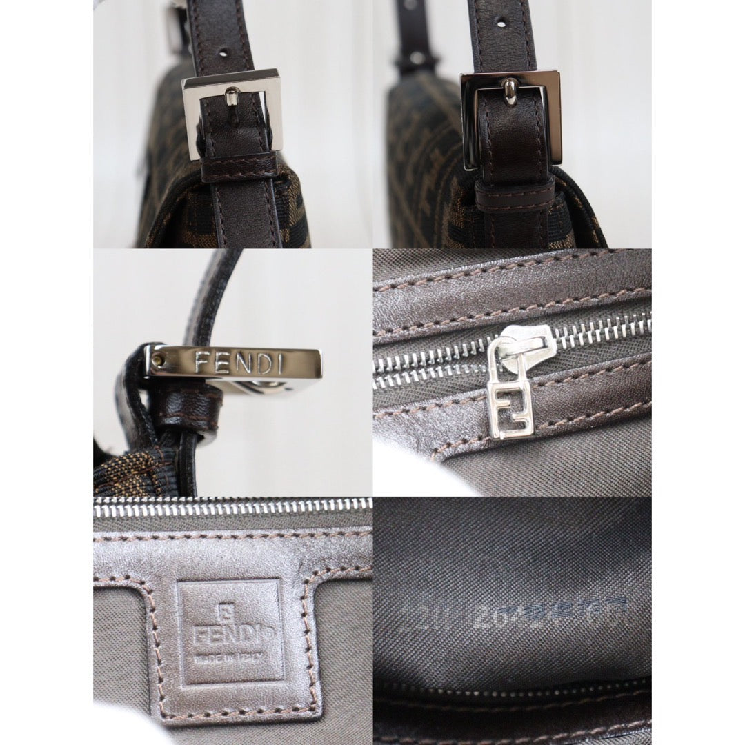 Rank A ｜ FENDI Zucca Mamma Baguette Shoulder Bag｜24030728