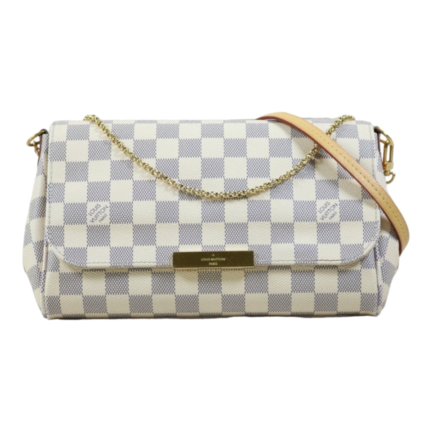 Rank A ｜ Louis Vuitton Damier Azur Favorite MM Shoulder Bag｜S24040205