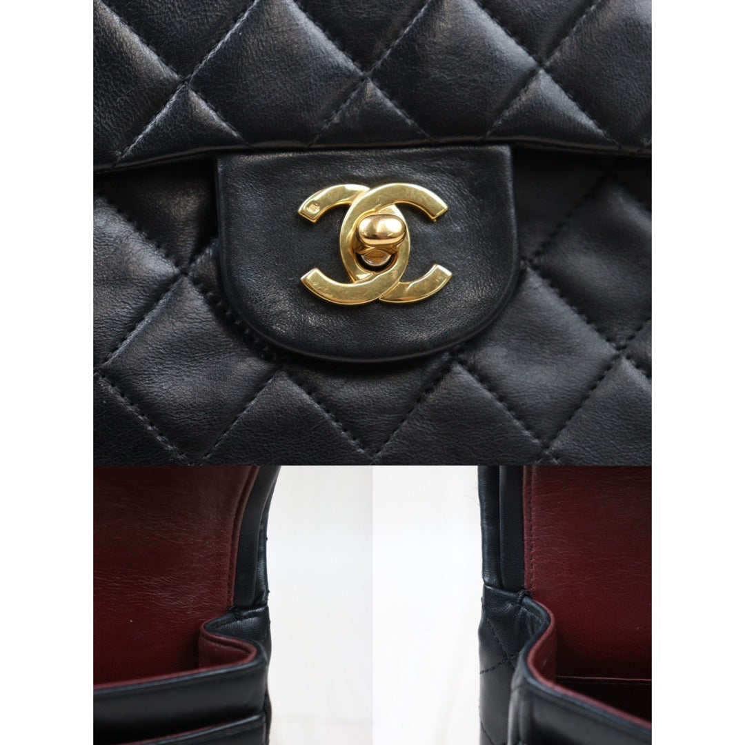 Rank A｜ CHANEL Matrasse Double Flap 23 Shoulder Bag Black Made In 1989-1991Year｜24030730