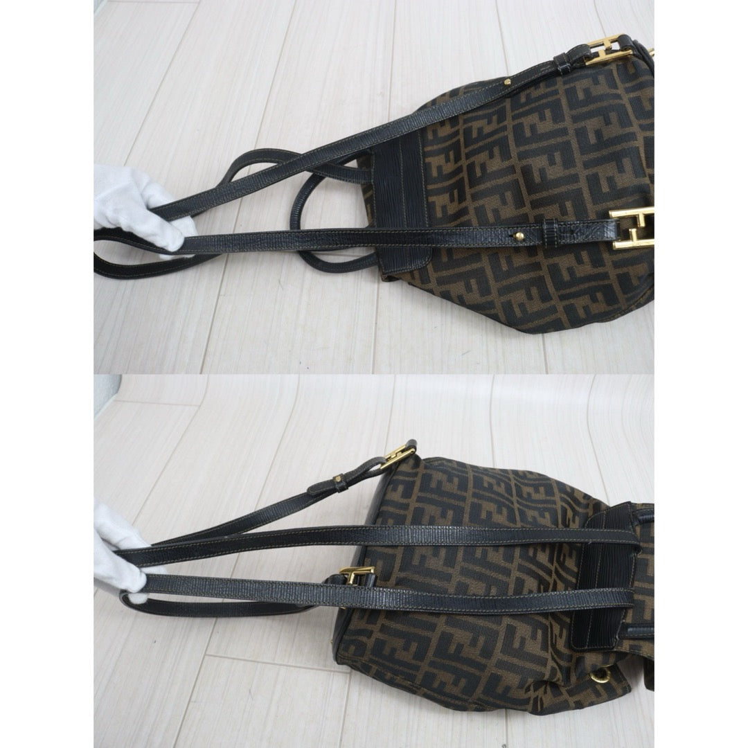 Include Entrupy Certificate of Authenticity｜Good ( Rank AB)｜ FENDI Mamma Mixed-leather Mini  Backpack｜S26080613