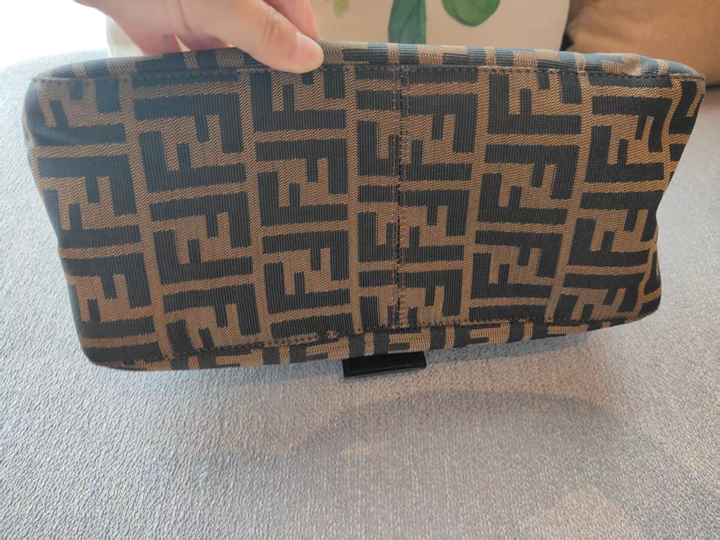 FENDI Zucca Mamma Baguette Shoulder Bag