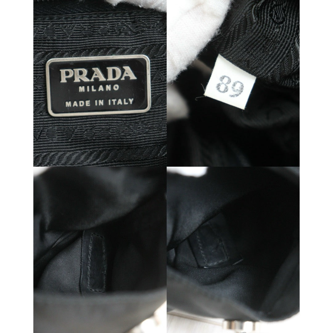 Include Entrupy Certificate of Authenticity｜Good ( Rank AB)｜Prada  Nylon Black Backpack Medium｜26101905