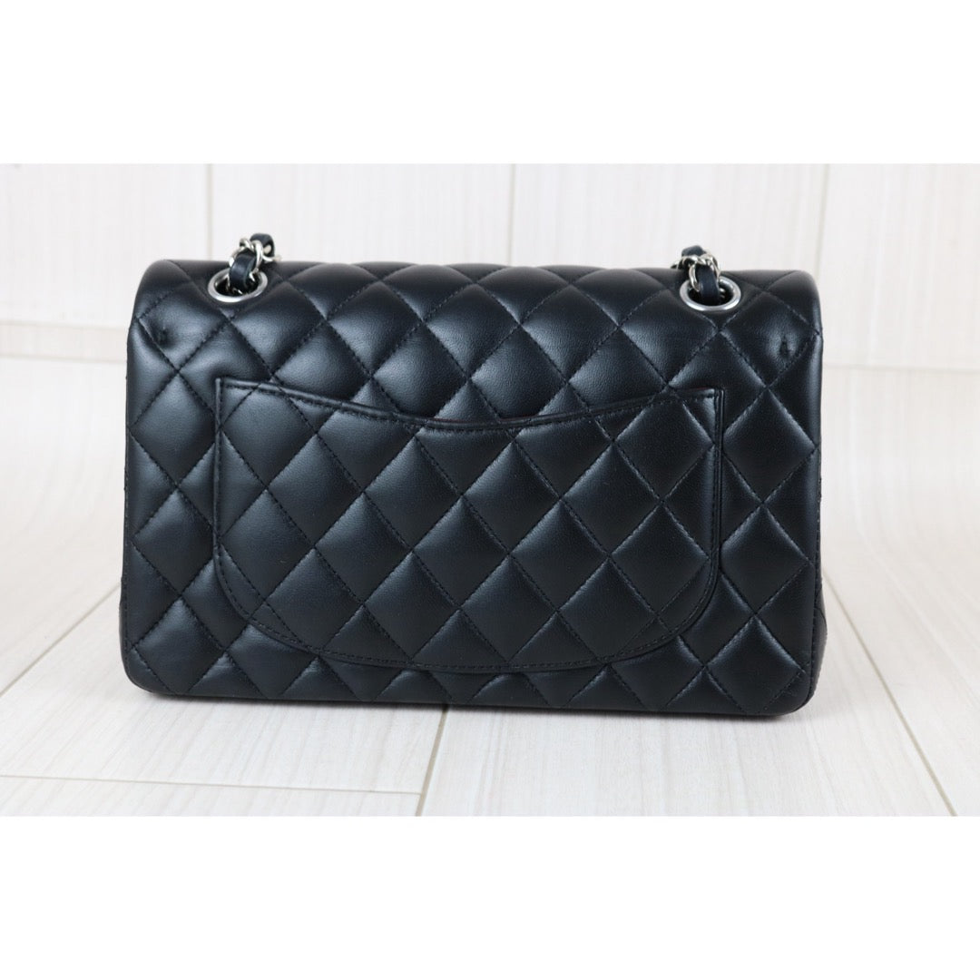 Include Entrupy Certificate of Authenticity｜Very Good ( Rank A)｜ CHANEL Lamb Skin Matrasse Chain Double Flap 23 Shoulder Bag  Black IC Chips Model｜S26091614