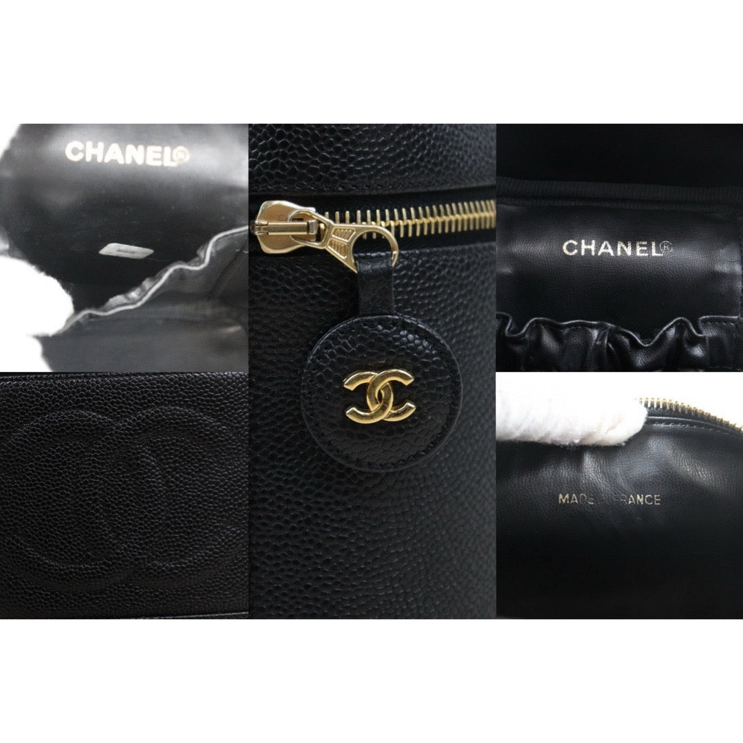 Very Good ( Rank A) ｜ CHANEL Caviar Skin Vanity Handbag  Made In 1994～1996Year ｜S24101101