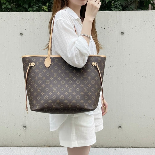 Include Entrupy Certificate of Authenticity｜Very Good ( Rank A)｜ Louis Vuitton Monogram Neverful MM ShoulderBag With Pouch  IC Chips Model｜S26060121