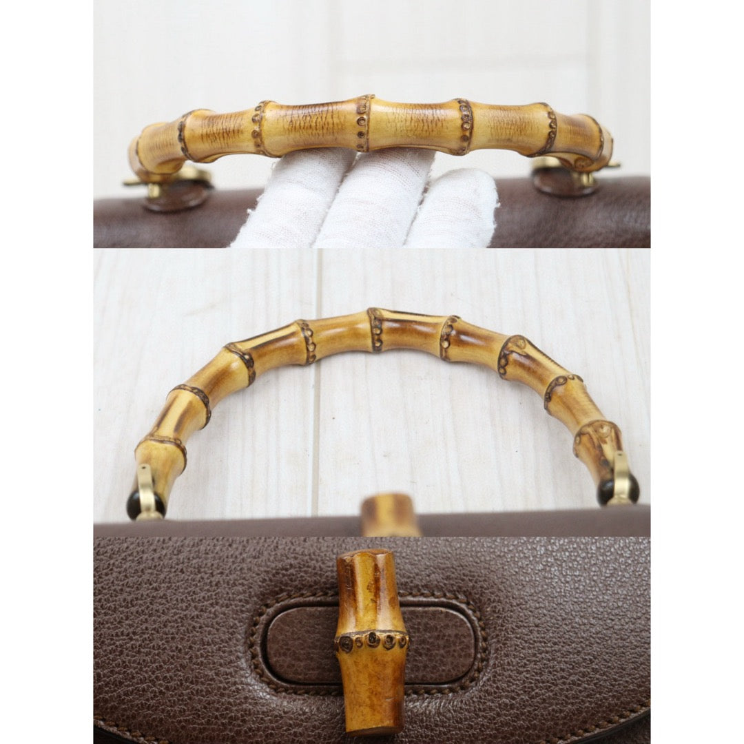 Very Good ( Rank A) ｜ GUCCI Vintage Bamboo Hand Bag With Shoulder strap ｜24120802